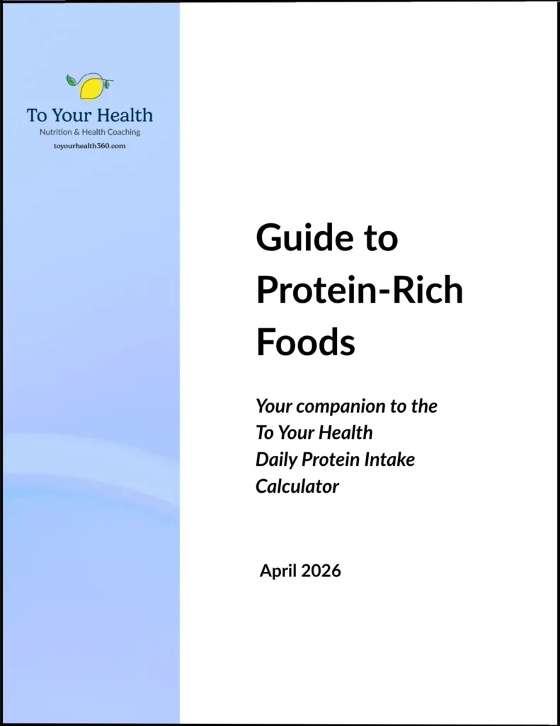 Cover Photo - TYH Guide to Protein Rich Foods
